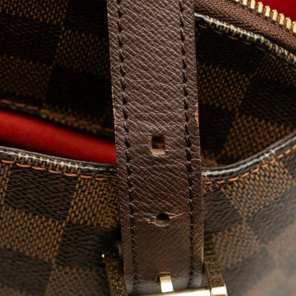 Louis Vuitton Damier Belem Shoulder Bag Brown Leather — view 6
