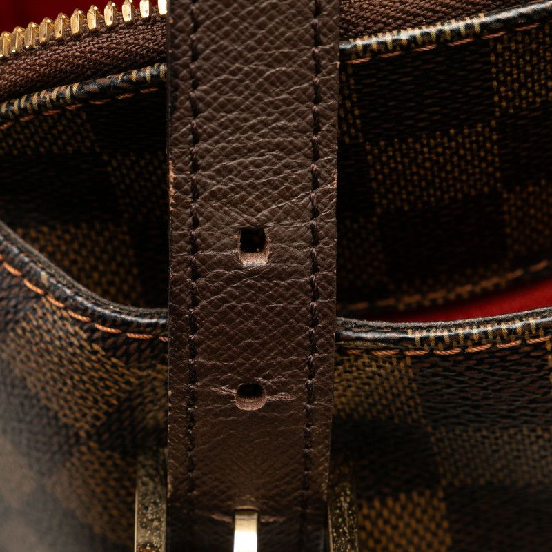 Louis Vuitton Damier Belem Shoulder Bag Brown Leather — view 7