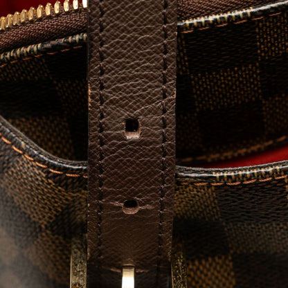 Louis Vuitton Damier Belem Shoulder Bag Brown Leather — view 7