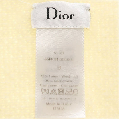 Dior J' 8 J'adior Logo Jacquard Cashmere Blend Wool Scarf Ivory — view 5