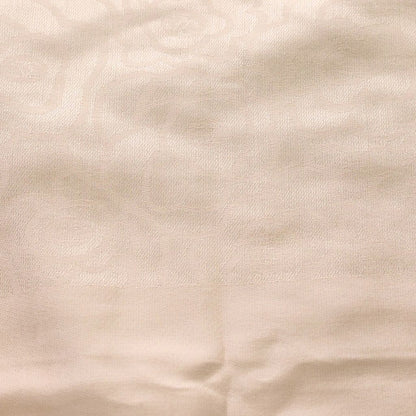 Chanel Camellia Silk Shawl Pink Beige Scarf — view 2