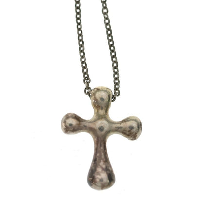 Tiffany & Co Small Cross Necklace Silver Pendant — view 3