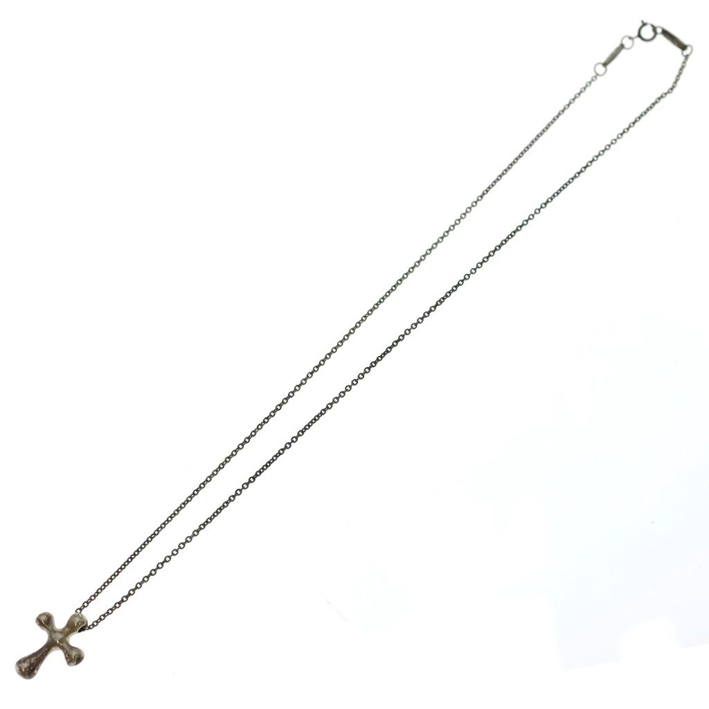 Tiffany & Co Small Cross Necklace Silver Pendant — view 2