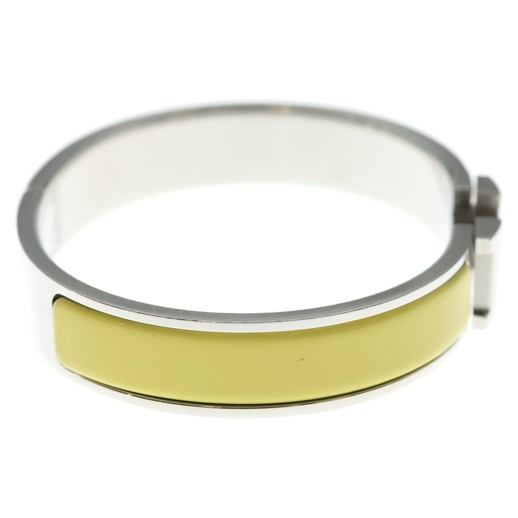 Hermes Bangle Clic Clac PM Yellow Silver Bracelet — view 3