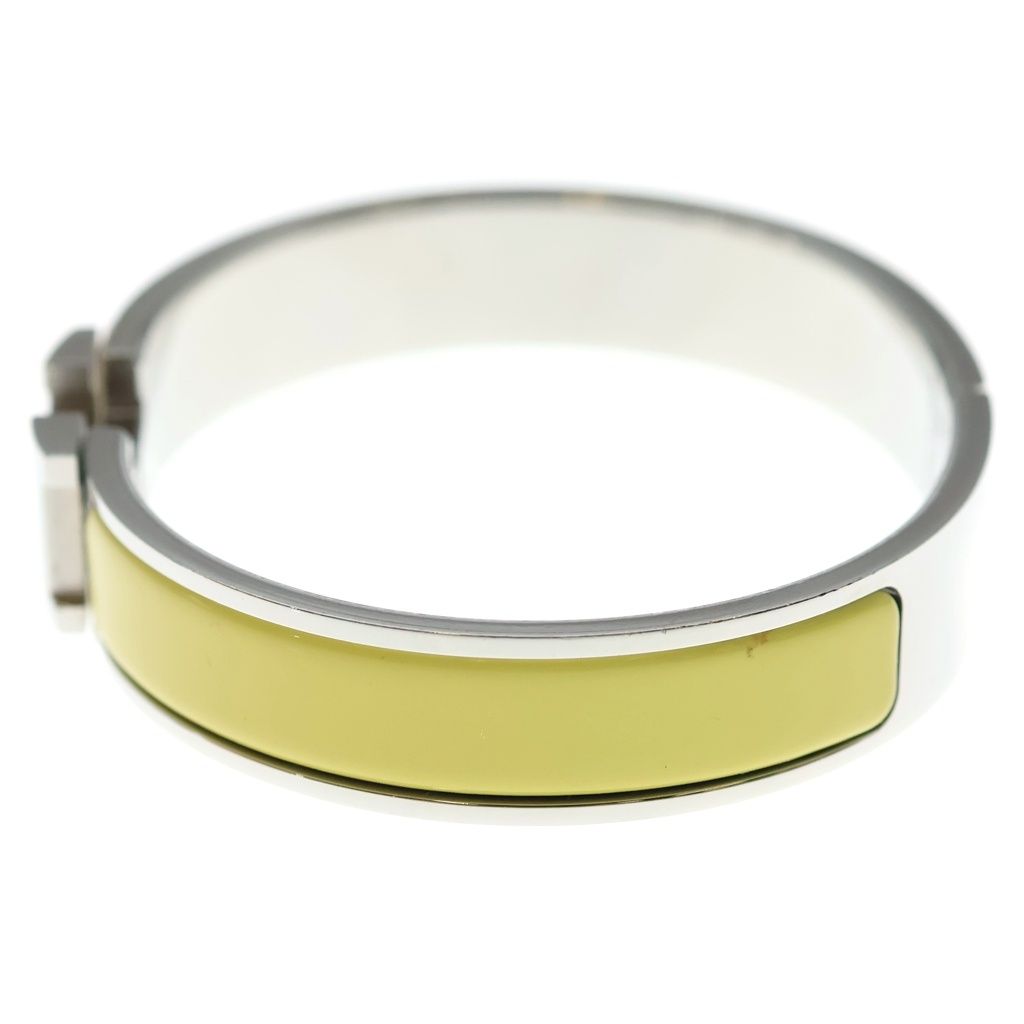Hermes Bangle Clic Clac PM Yellow Silver Bracelet — view 4