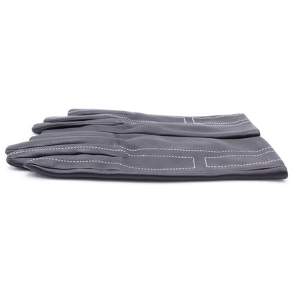 Hermes Lambskin Leather Gloves Black — view 3