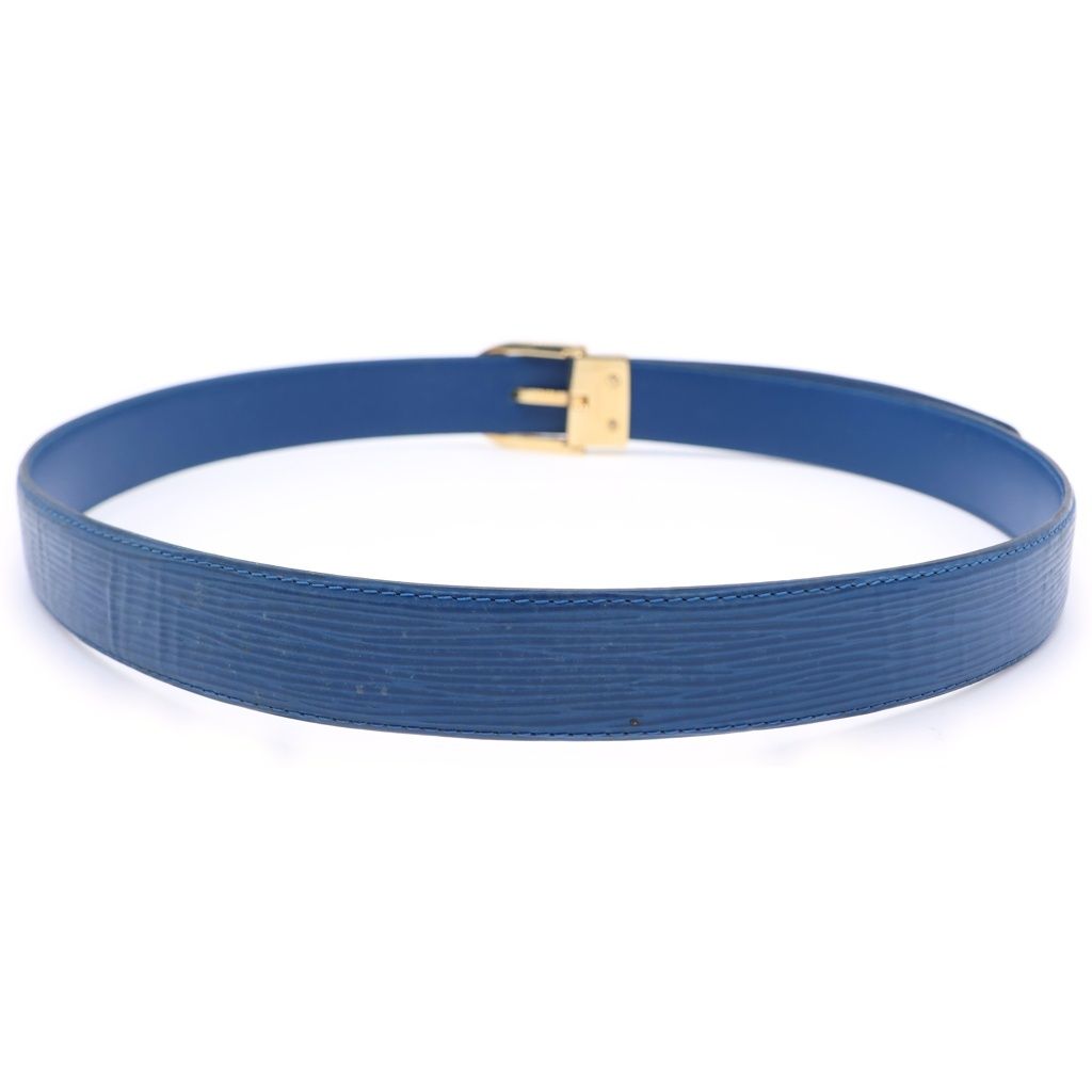 Louis Vuitton Ceinture Classic Epi Leather Belt Blue — view 2