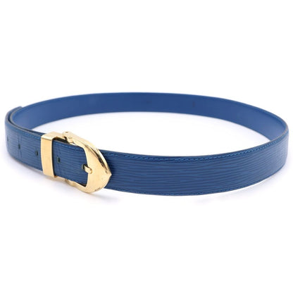 Louis Vuitton Ceinture Classic Epi Leather Belt Blue