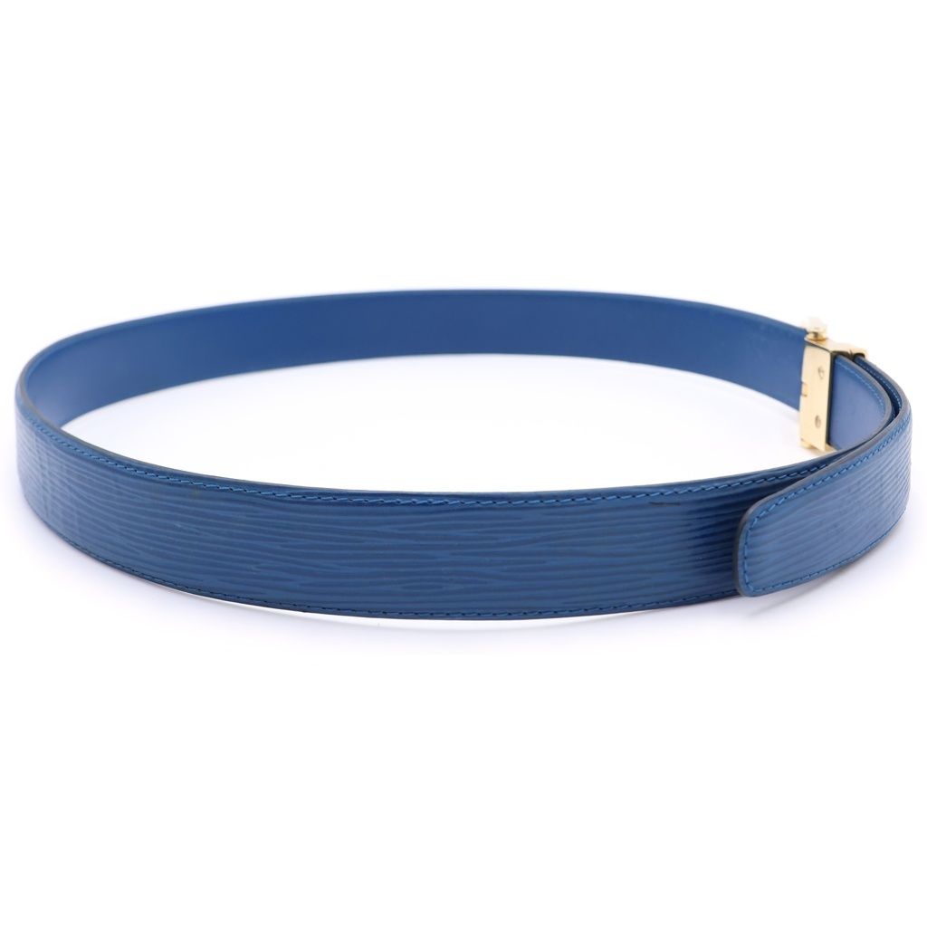 Louis Vuitton Ceinture Classic Epi Leather Belt Blue — view 3
