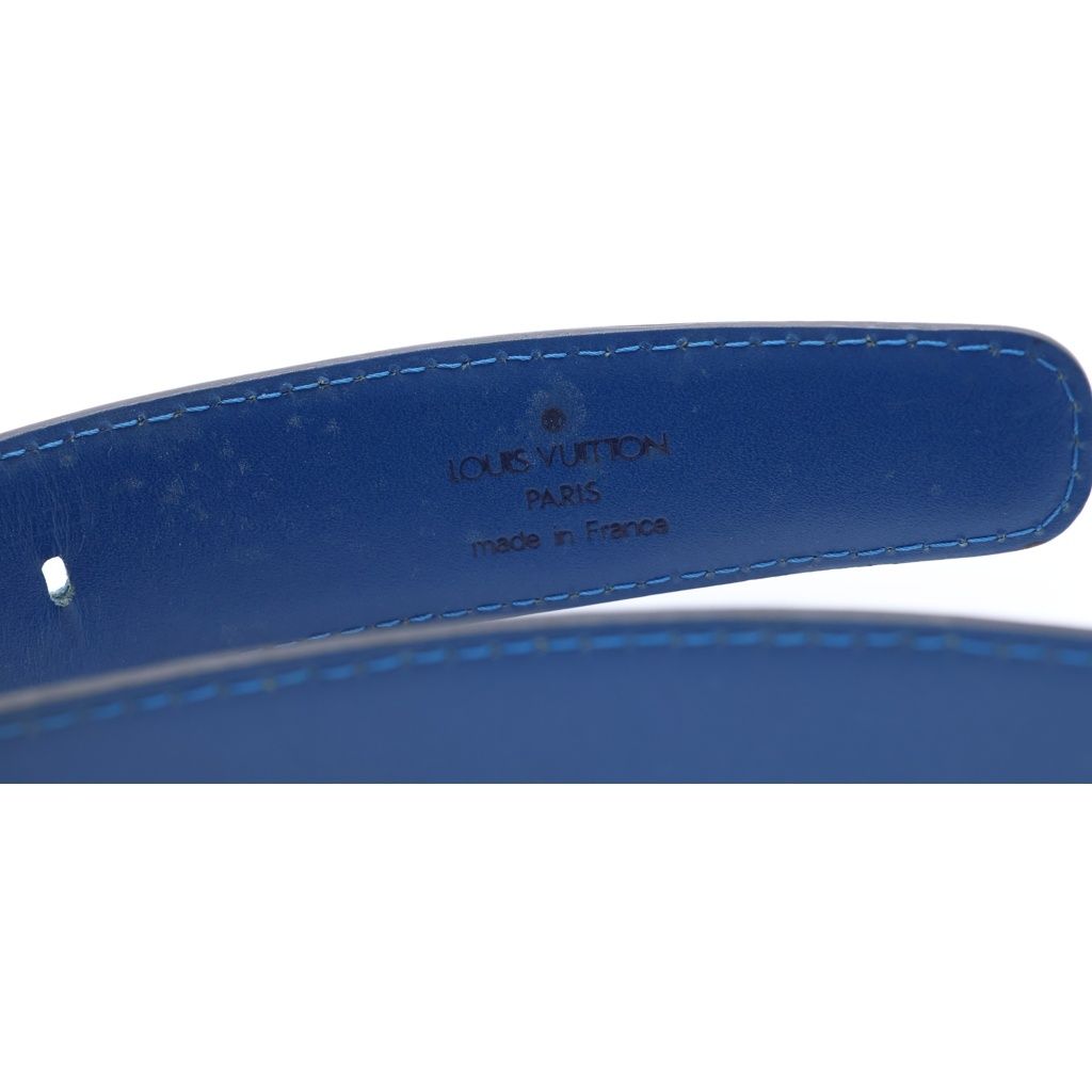 Louis Vuitton Ceinture Classic Epi Leather Belt Blue — view 6