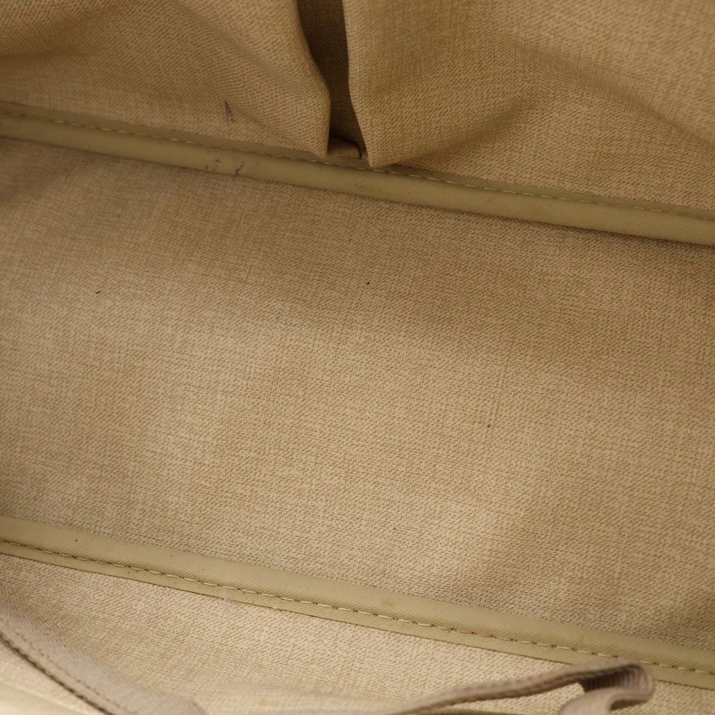 Louis Vuitton Monogram Deauville Handbag Brown Leather Gold — view 5