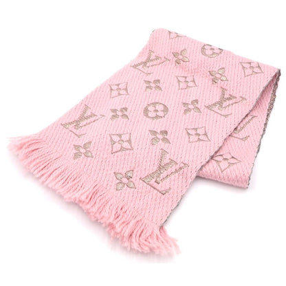 Louis Vuitton Monogram Echarpe Logo Mania Shine Scarf Pink