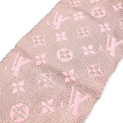 Louis Vuitton Monogram Echarpe Logo Mania Shine Scarf Pink — view 4