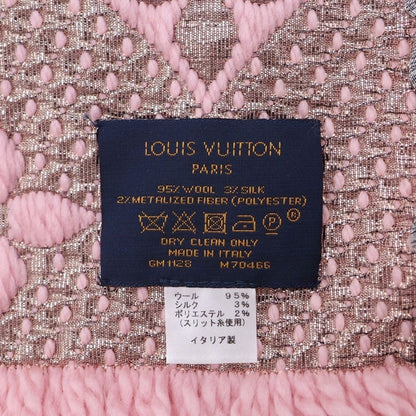 Louis Vuitton Monogram Echarpe Logo Mania Shine Scarf Pink — view 6