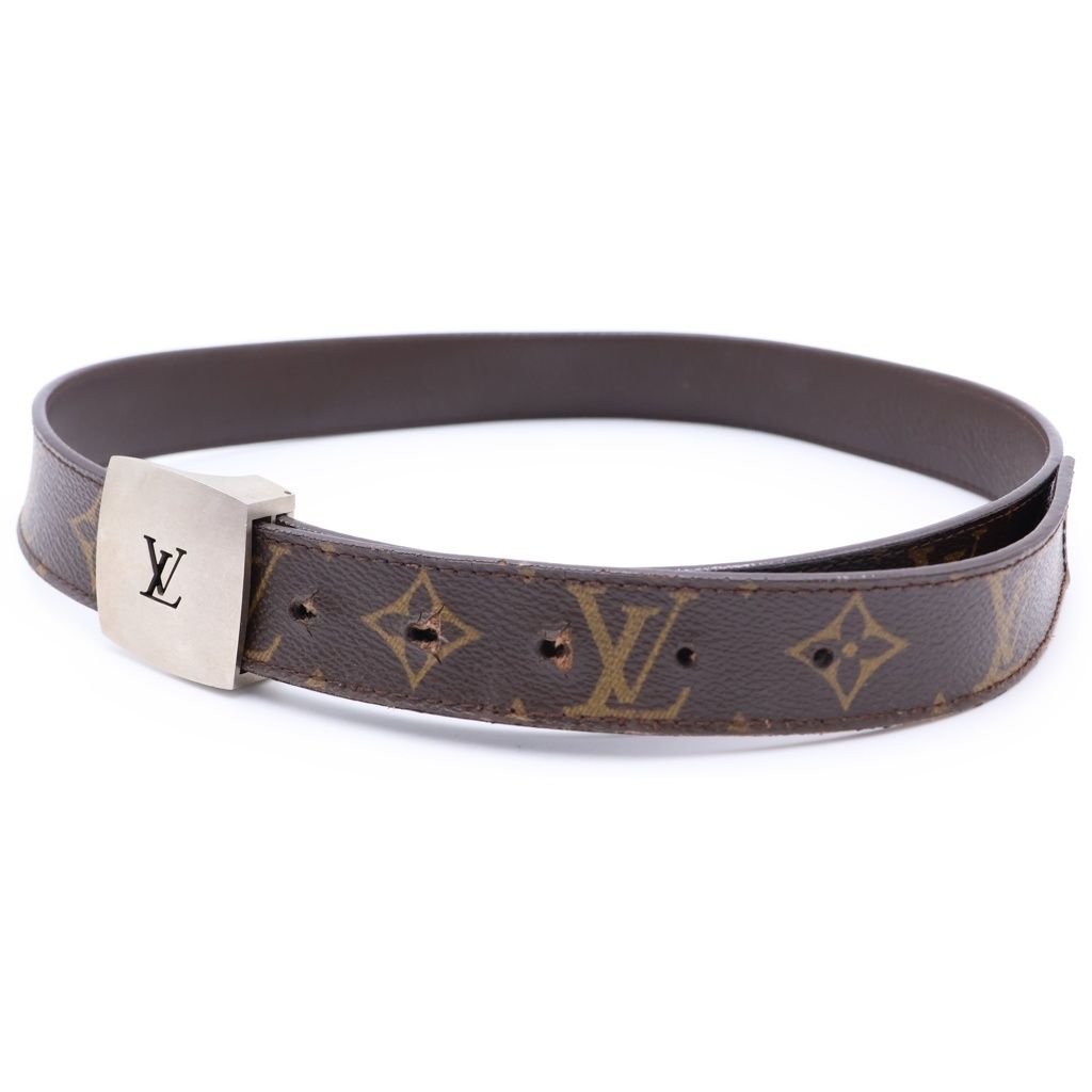 Louis Vuitton Monogram Ceinture LV Cutout Belt Brown