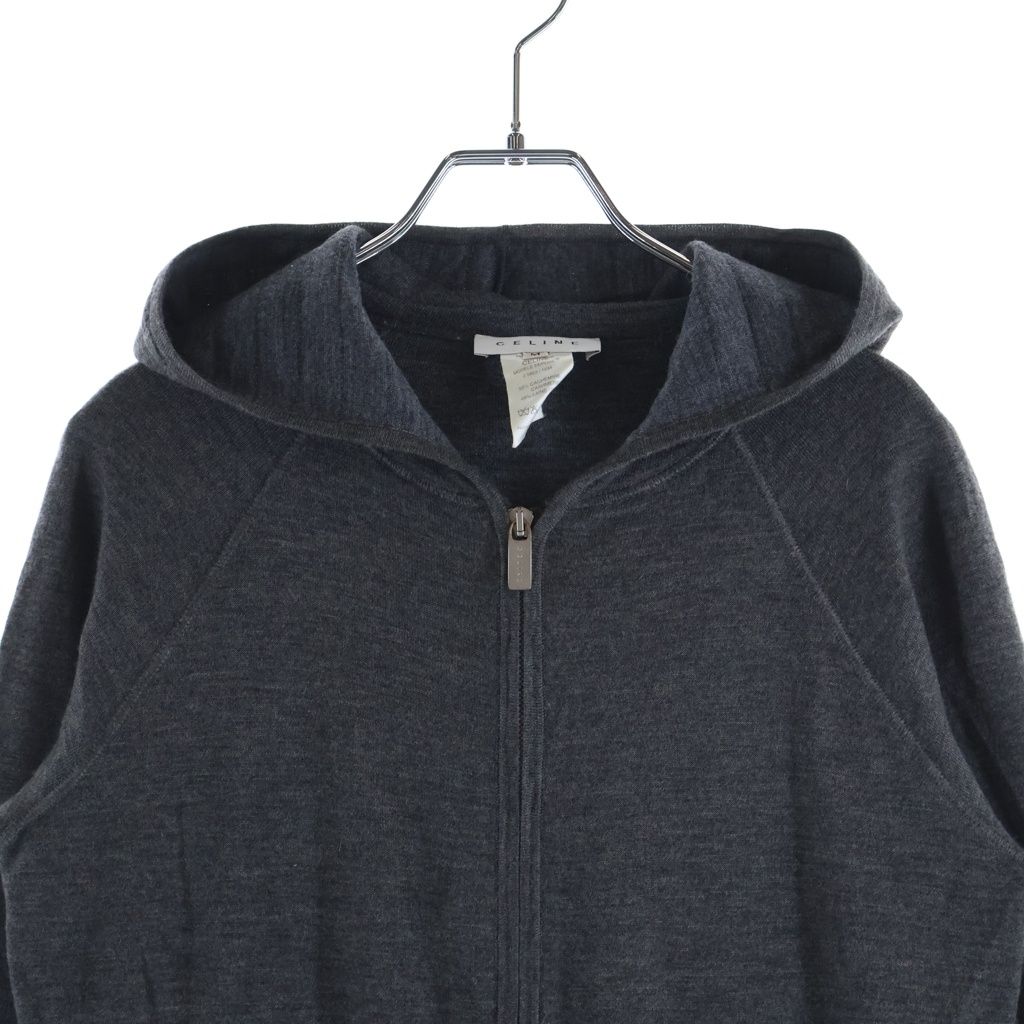 Celine Set Cashmere Knit Zip Up Hoodie Pants Gray — view 6