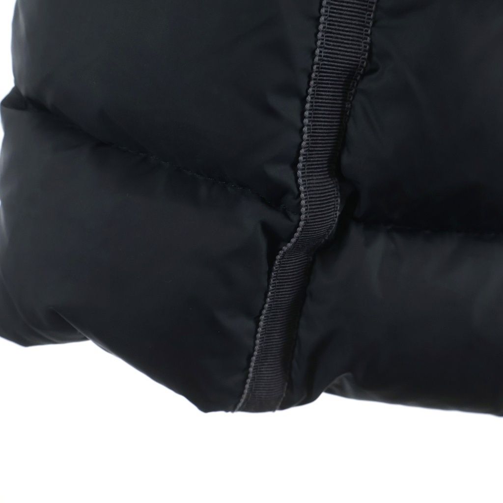Moncler Hermine Furred Long Down Coat Gray — view 6