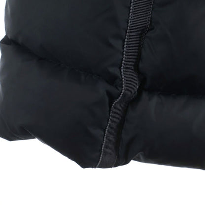 Moncler Hermine Furred Long Down Coat Gray — view 6