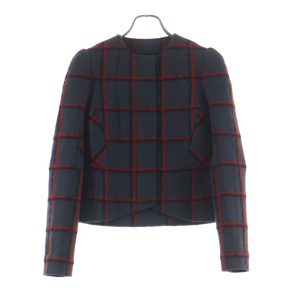 Dior Set Check Mohair Jacket Set Gray — view 2
