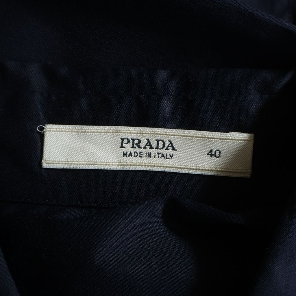Prada Ribbon Shirt Navy — view 7