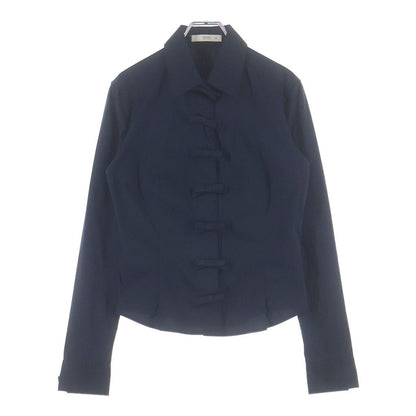 Prada Ribbon Shirt Navy