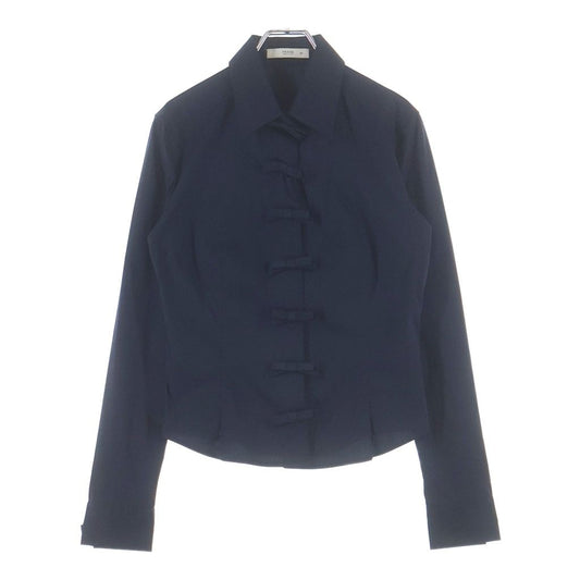 Prada Ribbon Shirt Navy