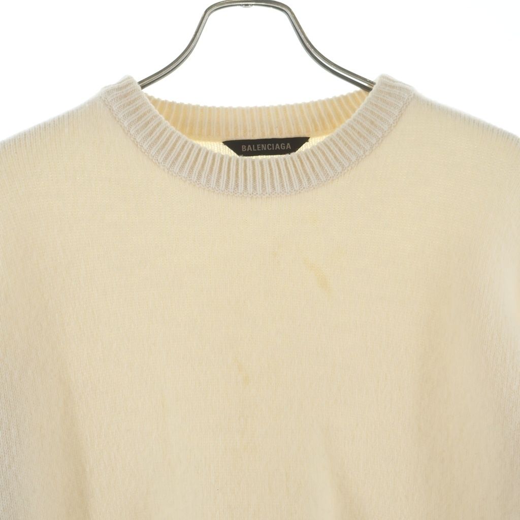 Balenciaga Knit White Wool Sweater — view 3