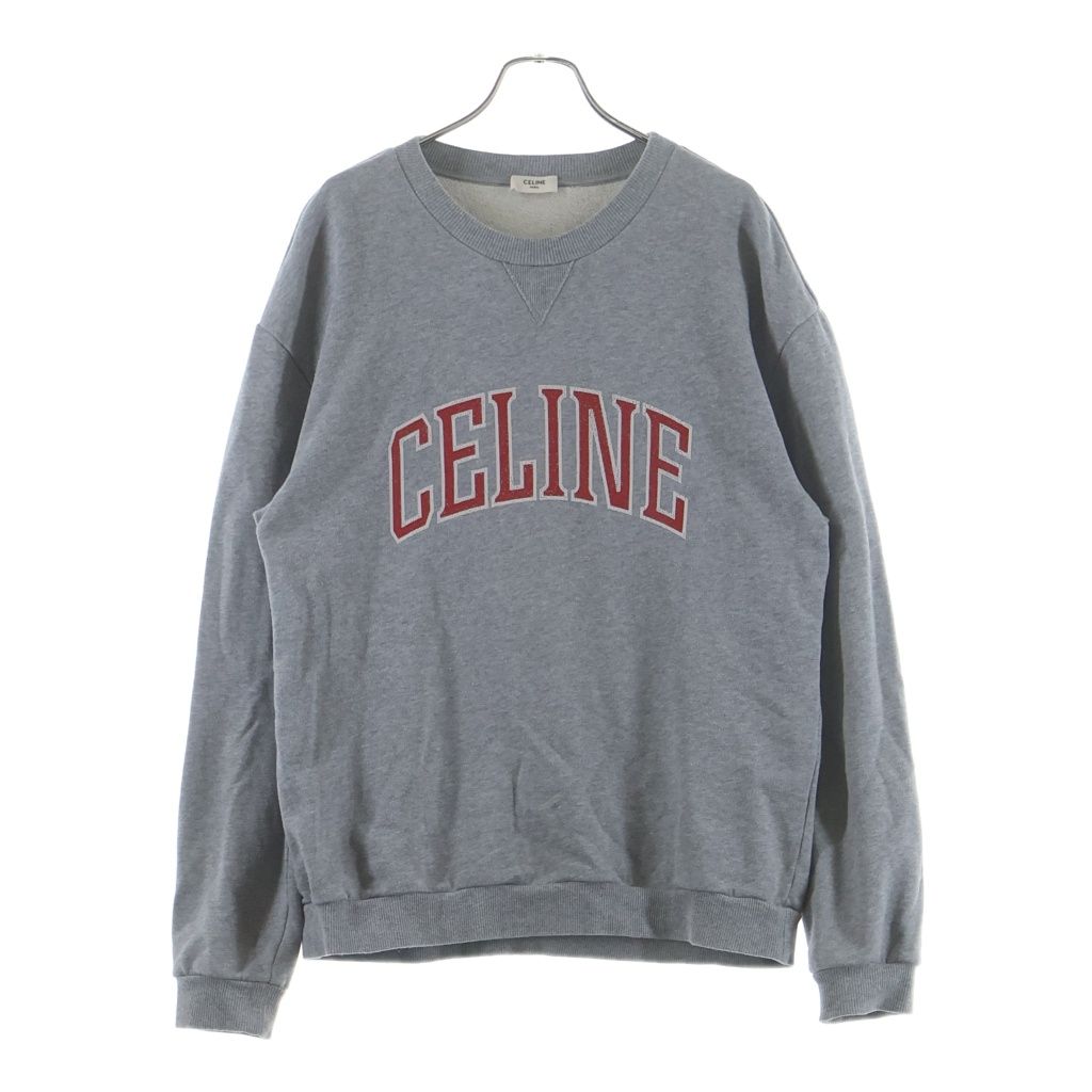 Celine Front Logo Sweatshirt Gray