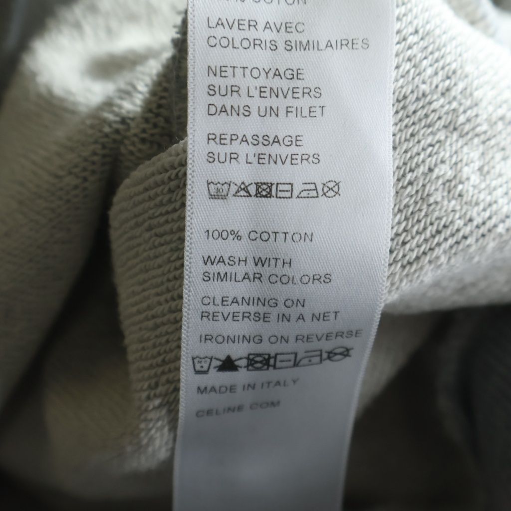 Celine Front Logo Sweatshirt Gray — view 7