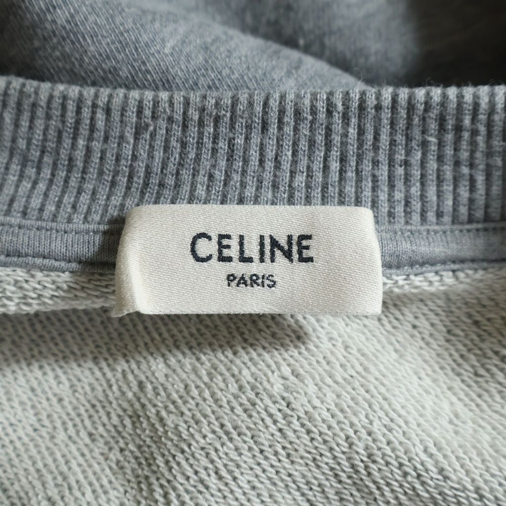 Celine Front Logo Sweatshirt Gray — view 6
