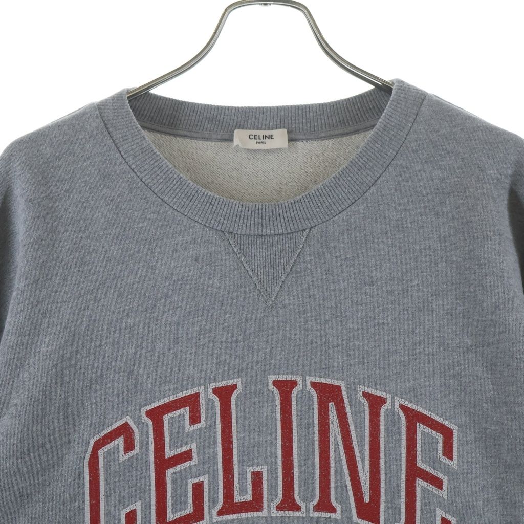 Celine Front Logo Sweatshirt Gray — view 3