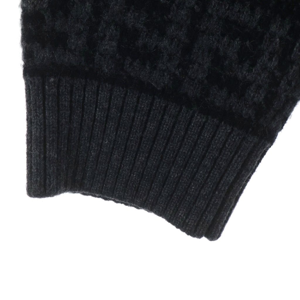 Fendi Zucca Pattern Knit Cardigan Gray 40 — view 5