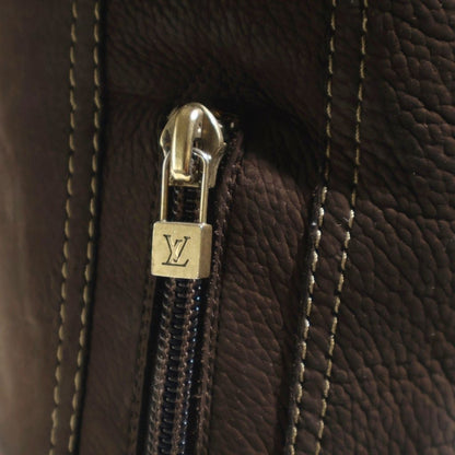 Louis Vuitton Suede Leather Long Boots Brown — view 6