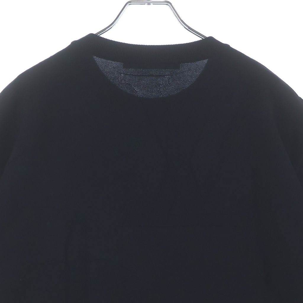Louis Vuitton Monogram Short Sleeve Cotton Crew Neck Short Knit T-Shirt Black — view 4