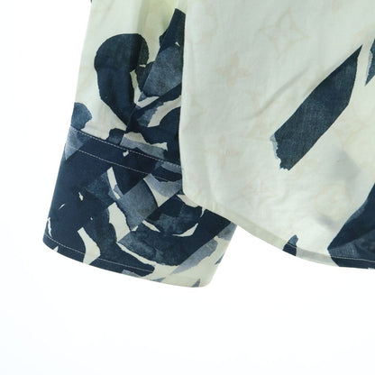 Louis Vuitton Monogram Flower Print All Over Pattern Cotton Poplin Shirt White — view 5