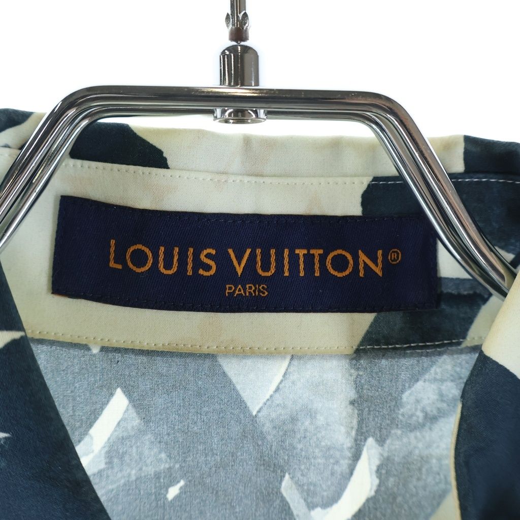 Louis Vuitton Monogram Flower Print All Over Pattern Cotton Poplin Shirt White — view 6