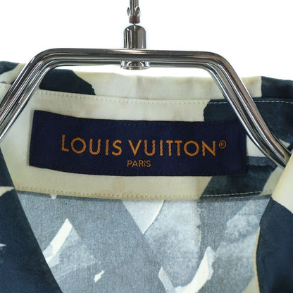 Louis Vuitton Monogram Flower Print All Over Pattern Cotton Poplin Shirt White — view 6
