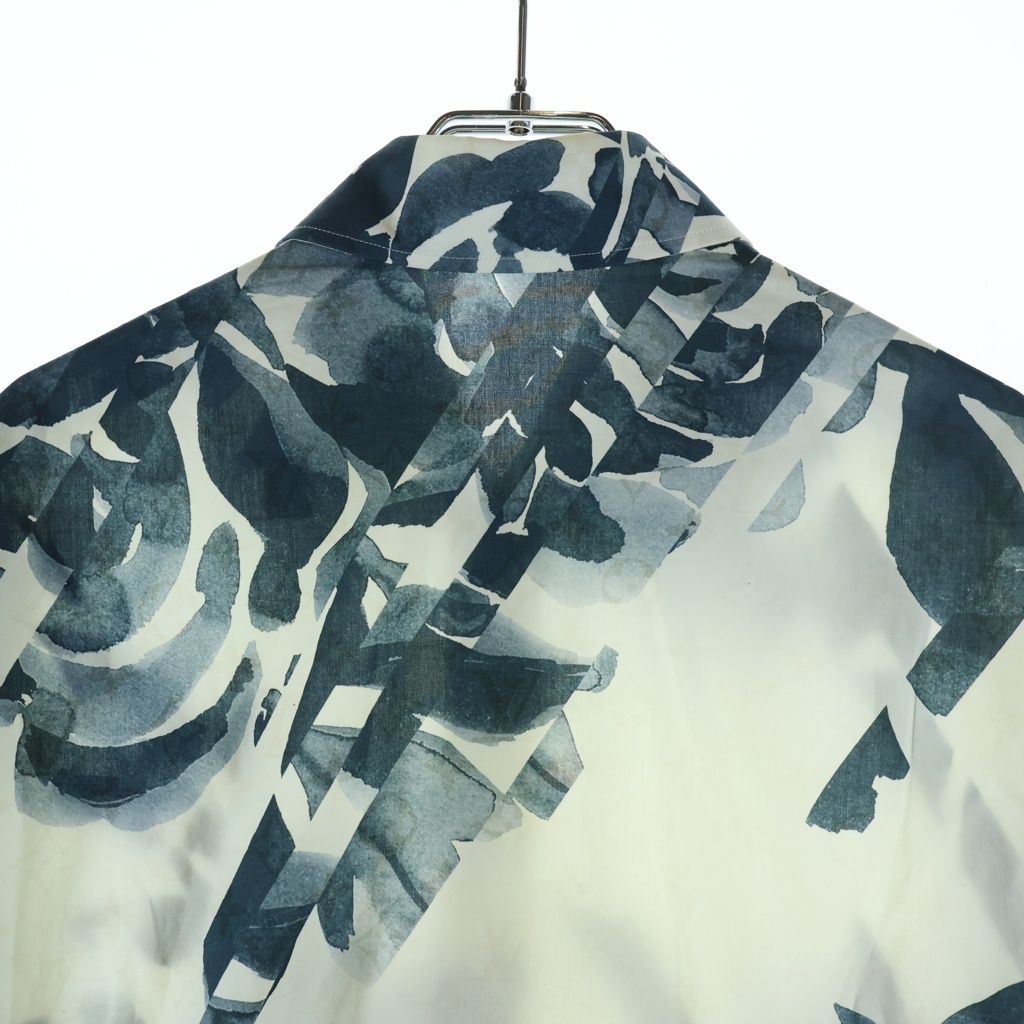 Louis Vuitton Monogram Flower Print All Over Pattern Cotton Poplin Shirt White — view 4