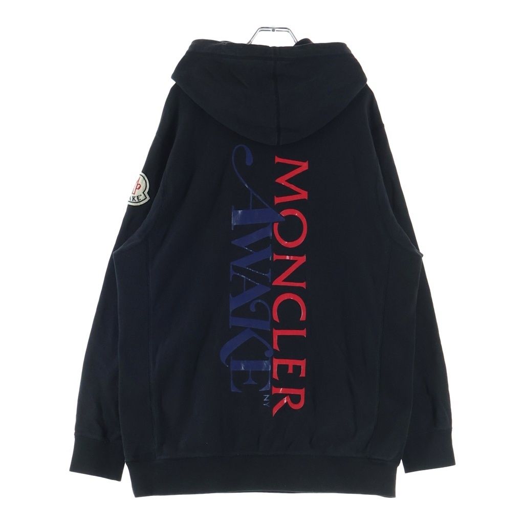 Moncler Awake NY Maglia New York Back Print Logo Patch Pullover Hoodie Black