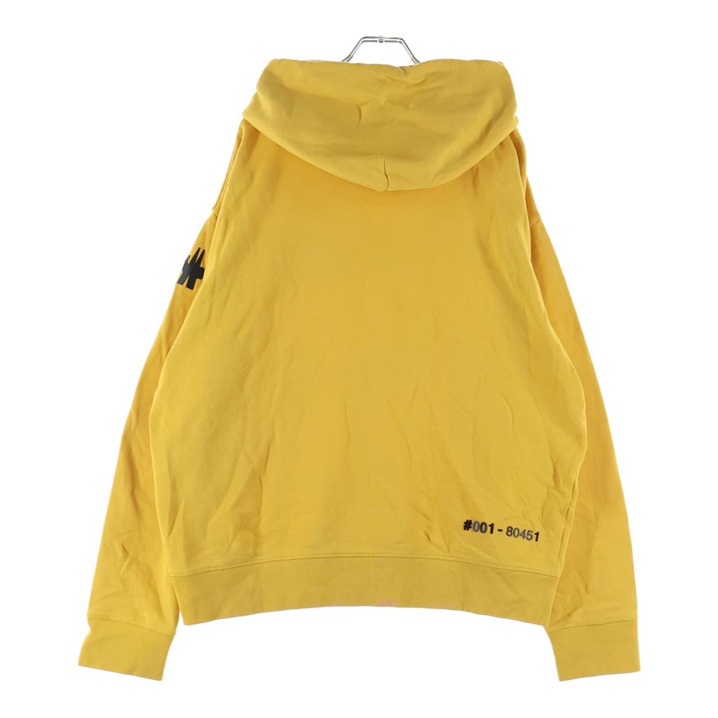 Moncler Grenoble Maglia Con Cappuccio Logo Pullover Hoodie Yellow — view 2