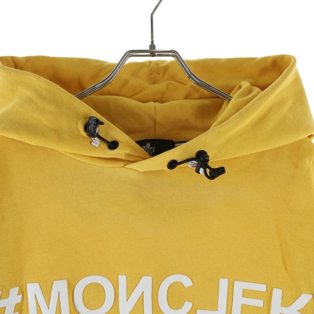 Moncler Grenoble Maglia Con Cappuccio Logo Pullover Hoodie Yellow — view 3