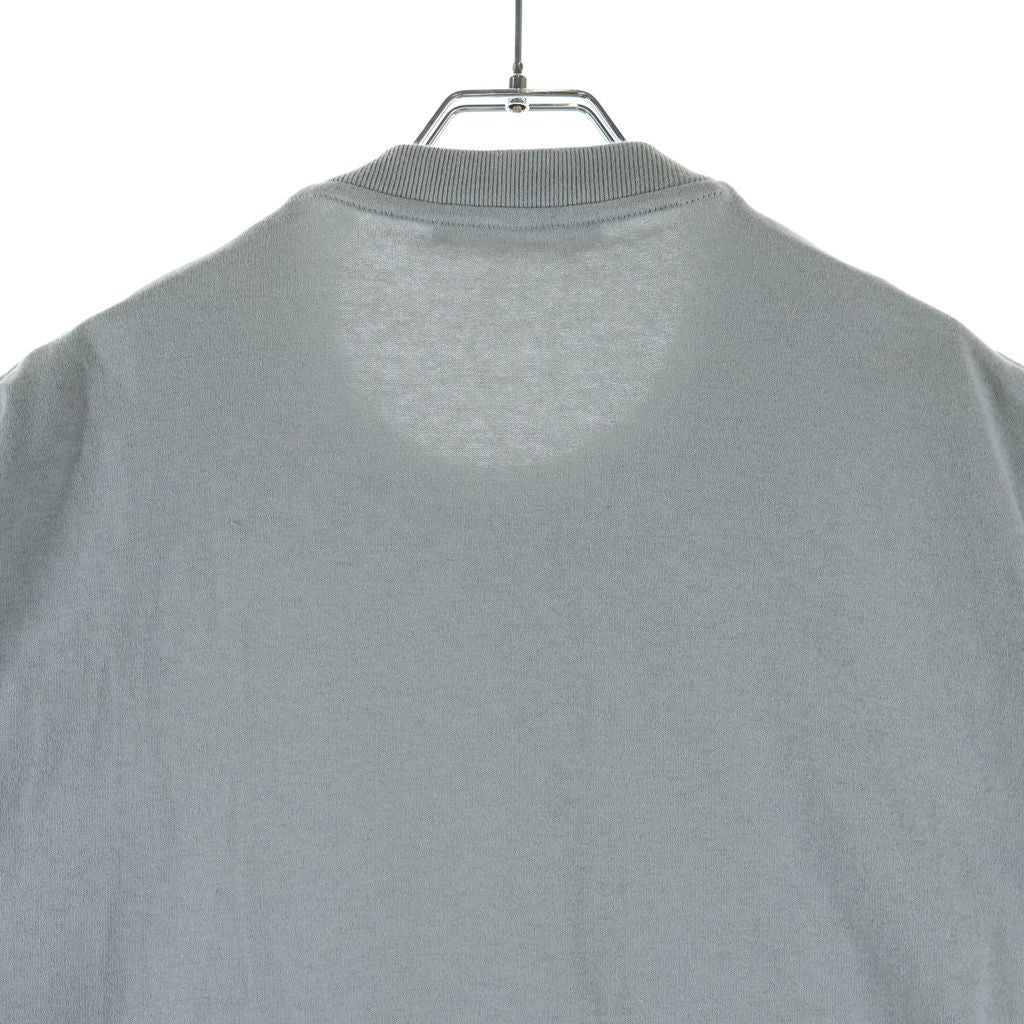 Louis Vuitton LV Logo Embroidery Napoleon Crew Neck Short Sleeve T-Shirt Gray — view 4