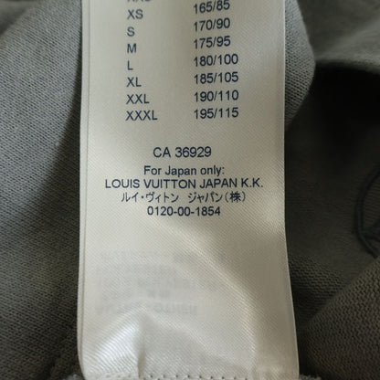Louis Vuitton LV Logo Embroidery Napoleon Crew Neck Short Sleeve T-Shirt Gray — view 8