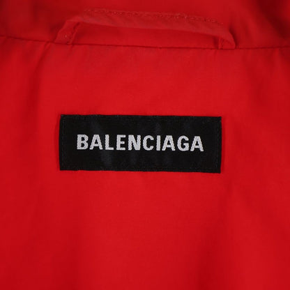 Balenciaga Front BB Logo Embroidery Zip Up Nylon Track Jacket Black — view 6
