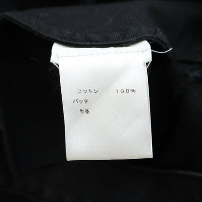 Louis Vuitton Zipper Fly Leather Patch Slim Straight Denim Pants Black — view 7