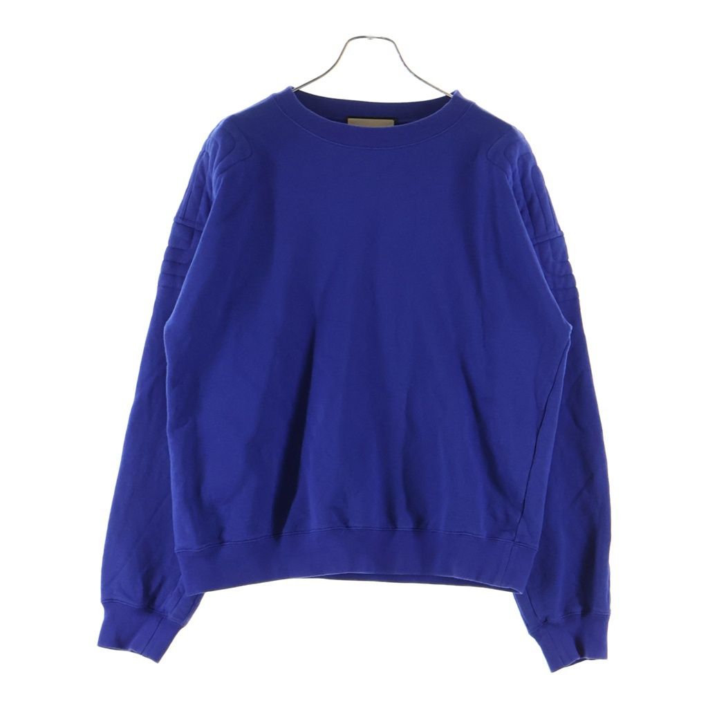 Gucci Back Logo City Print Crew Neck Sweatshirt Blue — view 2