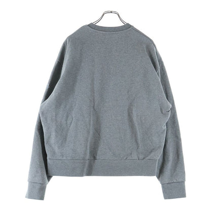 Moncler Felpa Logata Fleece Mirror Logo Sweatshirt Gray — view 2