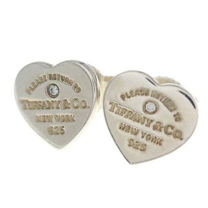 Tiffany & Co Return to Heart Diamond Earrings Silver