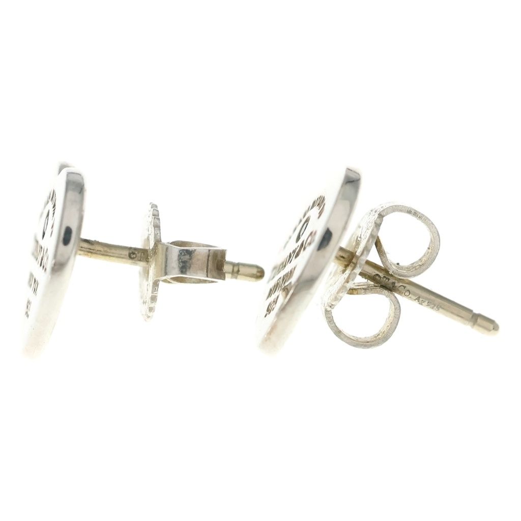 Tiffany & Co Return to Heart Diamond Earrings Silver — view 4