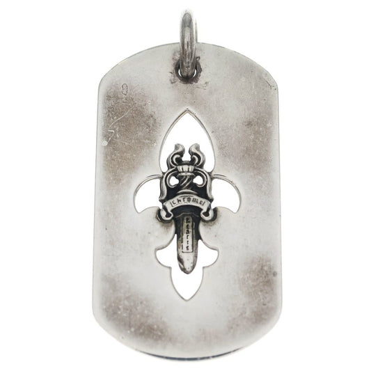 Chrome Hearts D Tag Sml Fle Dag Flare Daga Dog Tag Small Pendant
